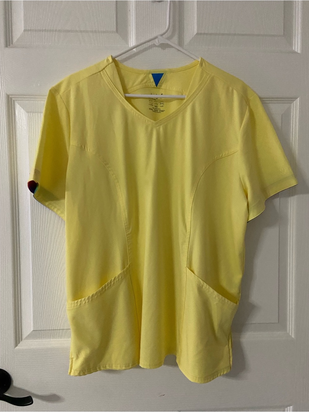 HEARTSOUL Yellow Break On Through Scrub Top